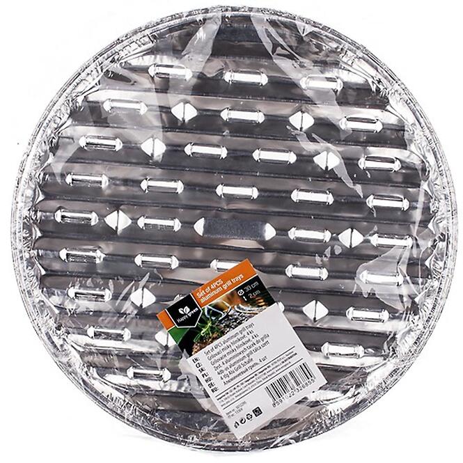 Grilovacie tácky okrúhle ALU Ø30 cm, 4 ks