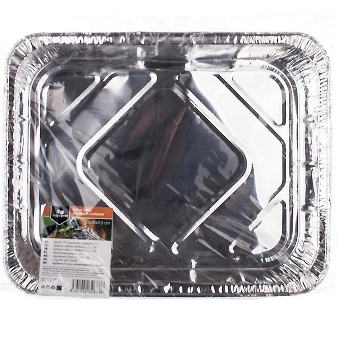 Grilovacia nádoba ALU 2,7 l 2 ks