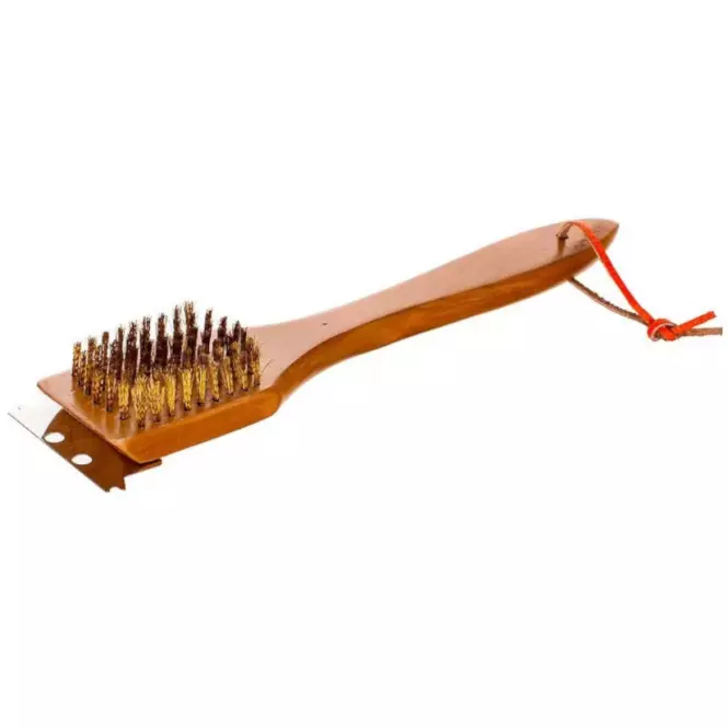 Čistiaca kefa na gril 30 cm, drevená,2