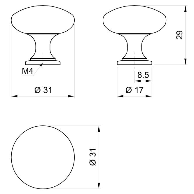 Úchyt g024/chróm (a049/gp-16),2