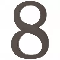 Číslica 8 plastová hnedá 18 cm