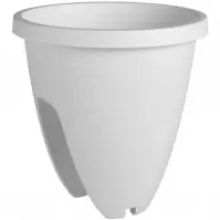 Kvetinač Balconia 26cm/na zábradlie/biela