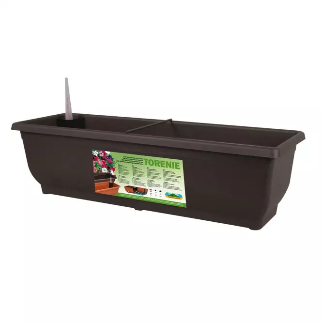 Kvetináč samozavlažovací Torenie 60 cm/hnedý