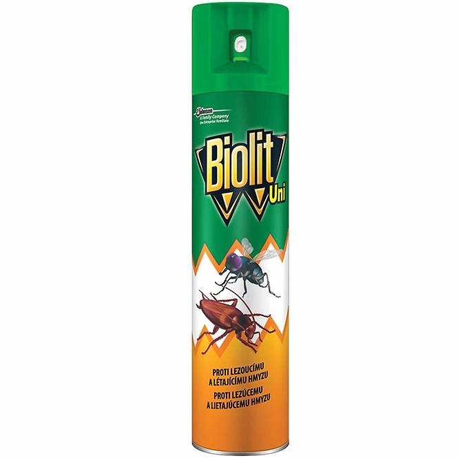 BIOLIT UNI Sprej proti lietajúcemu a lezúcemu hmyzu 400 ml
