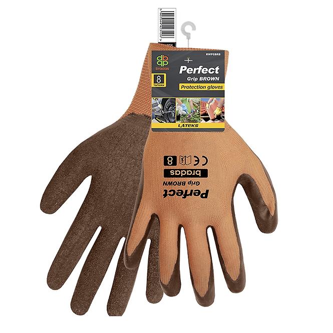 Ochranné rukavice Perfect hnedý, veľkosť 8