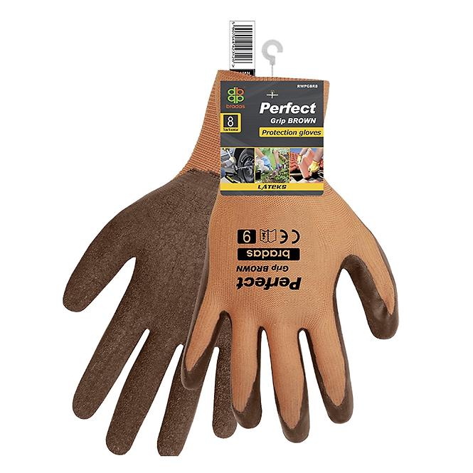 Ochranné rukavice Perfect hnedý, veľkosť 9