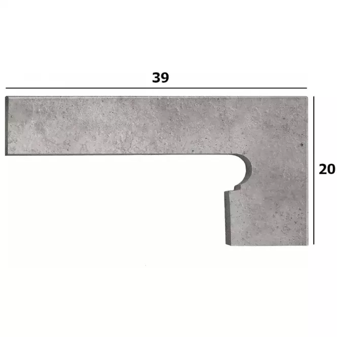 Sokel Zanq Orion gris prawy 39/20