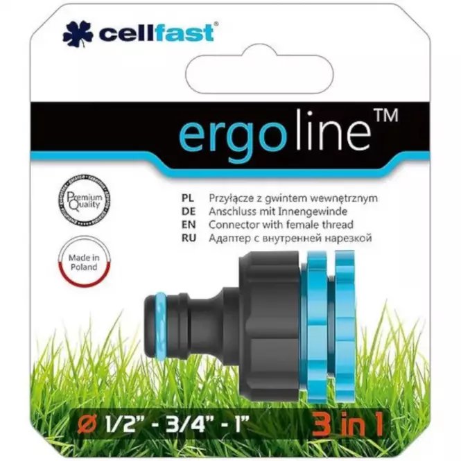 Spojka s vnútorným závitom Ergo line 1/2", 3/4", 1"  53-210,2