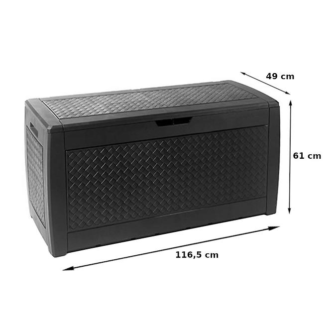 Úložný box Rato šedá 116,5x49x61cm,2