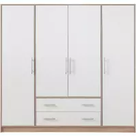 Skriňa Smart SR1 200 cm dub sonoma/biela