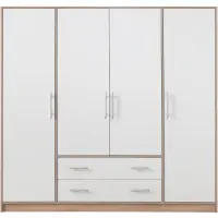 Skriňa Smart SR1 200 cm dub sonoma/biela
