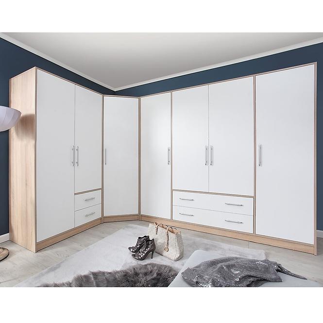 Skriňa Smart SR1 200 cm dub sonoma/biela