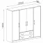 Skriňa Smart SR1 200 cm dub sonoma/biela,4