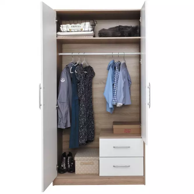 Skriňa Smart SR3 100 cm dub sonoma/biela
