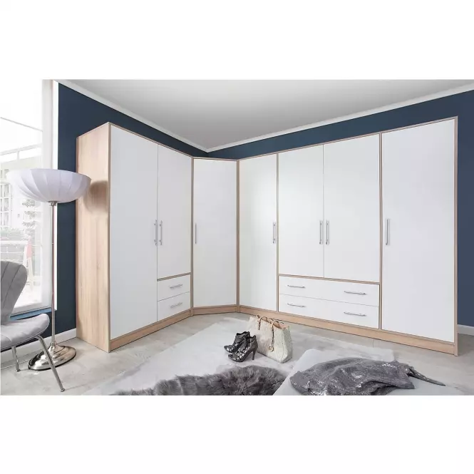 Skriňa Smart SR3 100 cm dub sonoma/biela