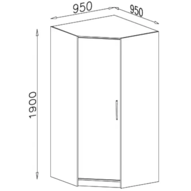 Skriňa Smart SR4 95 cm dub sonoma/biela,7