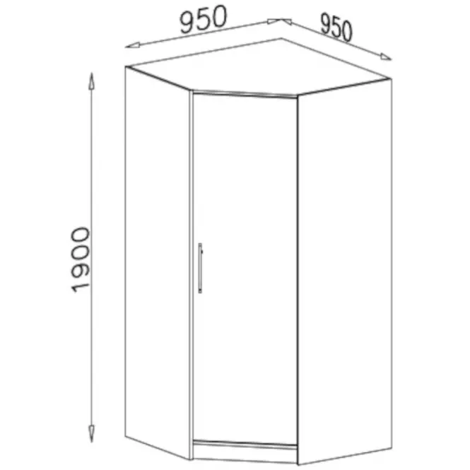 Skriňa Smart SR4 95 cm dub sonoma/biela