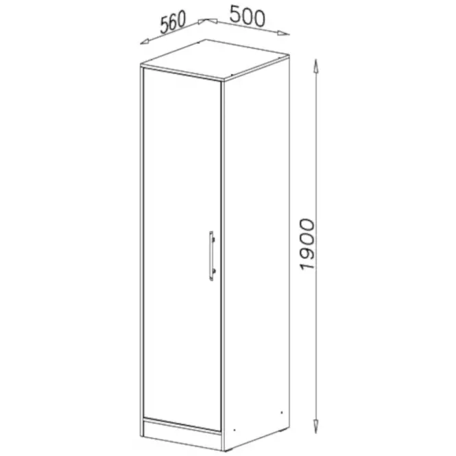 Skriňa Smart SR5 50 cm dub sonoma/biela
