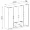 Skriňa Smart SRl1 200 cm dub sonoma/biela,4
