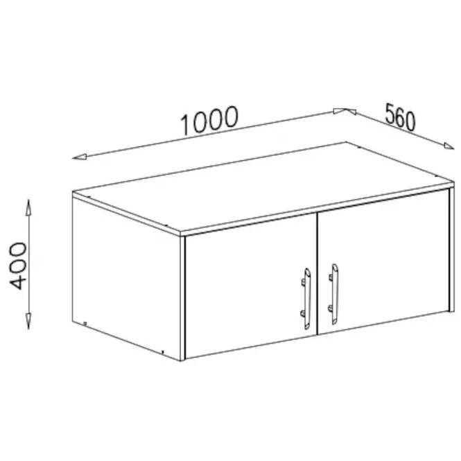 Nadstavec na skriňu Smart SRN3 100 cm dub sonoma/biely