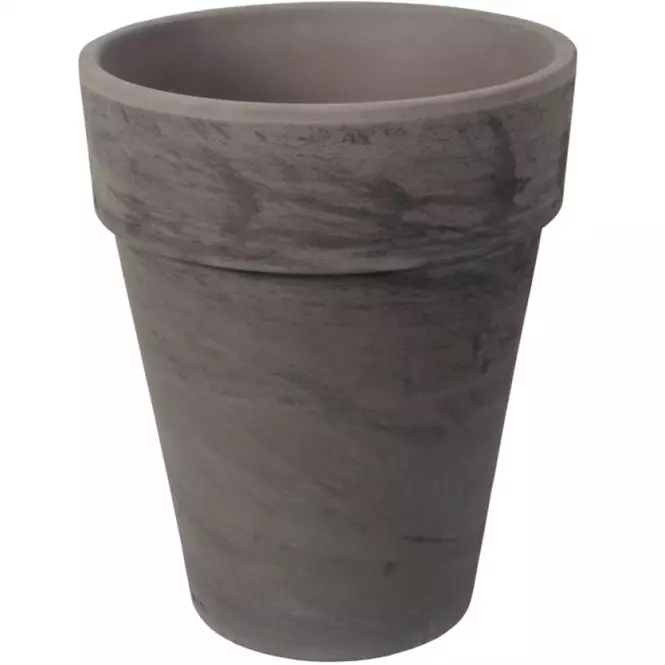 Kvetináč IRIS keramický čadičový melír d31x36cm