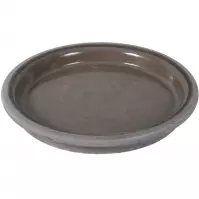 Podmiska pod kvetináč DISKO keramická čadičový melír d32cm