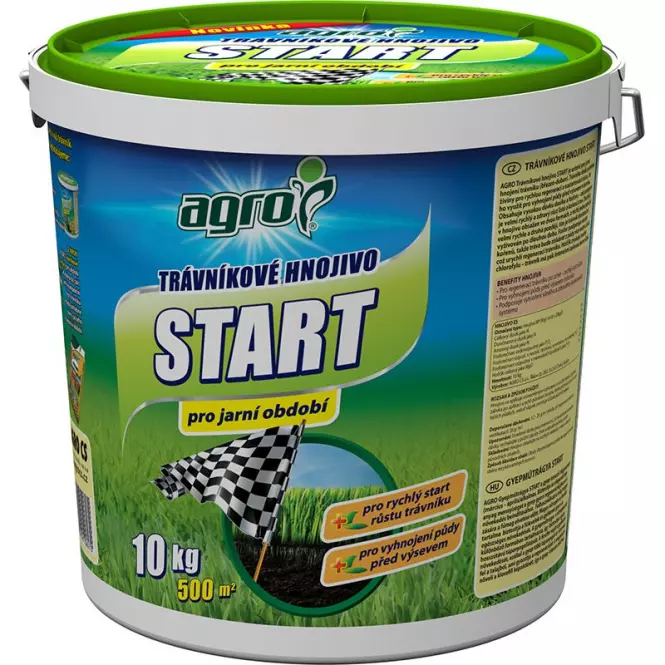 AGRO Trávnikové hnojivo START 10 kg vedro