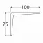 Konzola pod policu WS 100 BI100X75,2