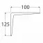 Konzola pod policu WS 125 BI125X100,2