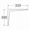 Konzola pod policu WS 350 BI350X300,2