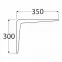 Konzola pod policu WS 350 BR350X300,2