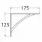 Konzola pod policu WS 100 BI100X75,2