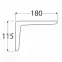 Konzola pod policu WSPP 180 BR180X115X35,2