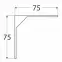Konzola pod policu WSM 75 ZN75X75,2