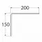 Konzola pod policu WSB 200 BI200X150,2