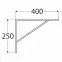 Konzola pod policu WSWP 400 SZ400X250X4,0,2