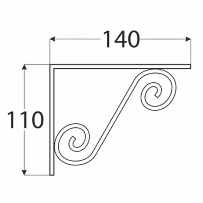 Konzola pod policu WOZ 140 HSR140X110,2