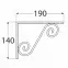 Konzola pod policu WOZ 190 HSR190X140,2