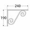 Konzola pod policu WOZ 240 HSR240X190,2