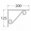 Konzola pod policu WOP 200 BI200X125,2