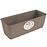 Truhlík samozavlažovací NATURAL plastový 40x16x13cm hnedosivý