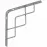 Konzola pod policu SQUARE 200 SRMT200X200