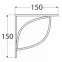 Konzola pod policu TRAMP 150 SRMT150X150,2