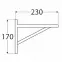 Konzola pod policu WDW 230 SO230X170,2