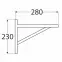 Konzola pod policu WDW 280 SO280X230,2