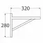 Konzola pod policu WDW 320 SO320X280,2
