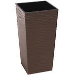 Obal na kvetináč Finezia 25x25x46h tmavohnedý
