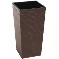 Obal na kvetináč Finezia 25x25x46h tmavohnedý