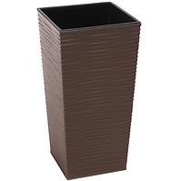 Obal na kvetináč Finezia 25x25x46h tmavohnedý