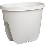 Truhlík Balconia na zábradlie plast biely 30cm